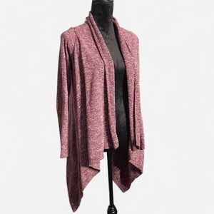 Lucky Brand Red Marled Cardigan